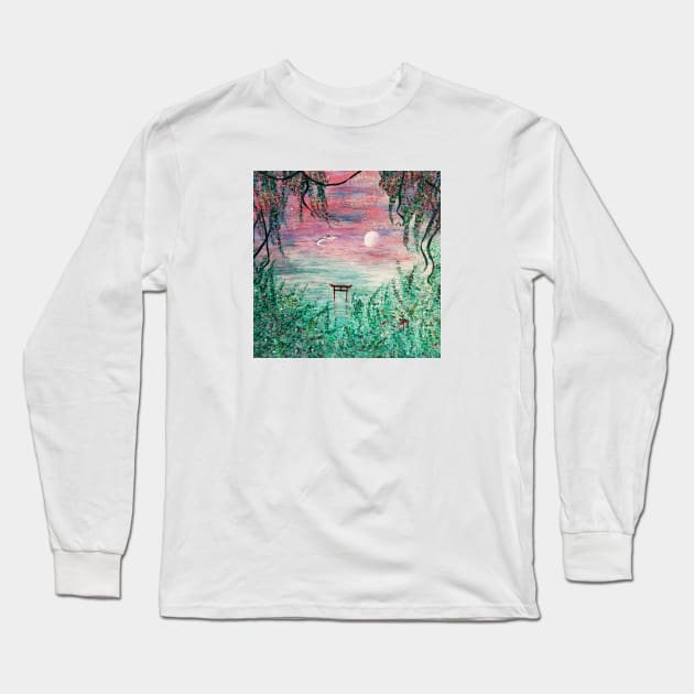 Kohaku Dragon River Spirit Long Sleeve T-Shirt by CKastellanos